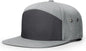 Richardson 257 7 Panel Twill Strapback Cap - Charcoal Heather Gray - Dark Gray Gray / OSFM