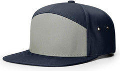 Richardson 257 7 Panel Twill Strapback Cap - Pigeon Navy - Pigeon Navy / OSFM