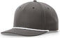 Richardson 258 5 Panel Classic Rope Cap - Dark Gray-White - Dark Gray-White / OSFM