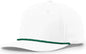 Richardson 258 5 Panel Classic Rope Cap - White-Kelly - White-Kelly / OSFM