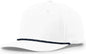 Richardson 258 5 Panel Classic Rope Cap - White-Navy - White-Navy / OSFM