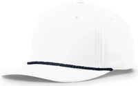 Richardson 258 5 Panel Classic Rope Cap - White-Navy - White-Navy / OSFM