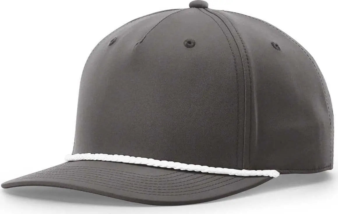 Richardson 258 Braided Performance Caps - Dark Grey White - Dark Gray White / One Size Fits Most