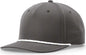 Richardson 258 Braided Performance Caps - Dark Grey White - Dark Gray White / One Size Fits Most