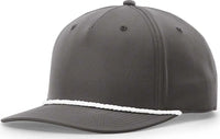 Richardson 258 Braided Performance Caps - Dark Grey White - Dark Gray White / One Size Fits Most