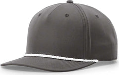Richardson 258 Braided Performance Caps - Dark Grey White - Dark Gray White / One Size Fits Most