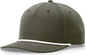 Richardson 258 Braided Performance Caps Dark Olive Green White Olive White / OSFM