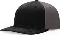 Richardson 312 Solid Twill Trucker Cap - Black Charcoal - Black Dark Gray / OSFM