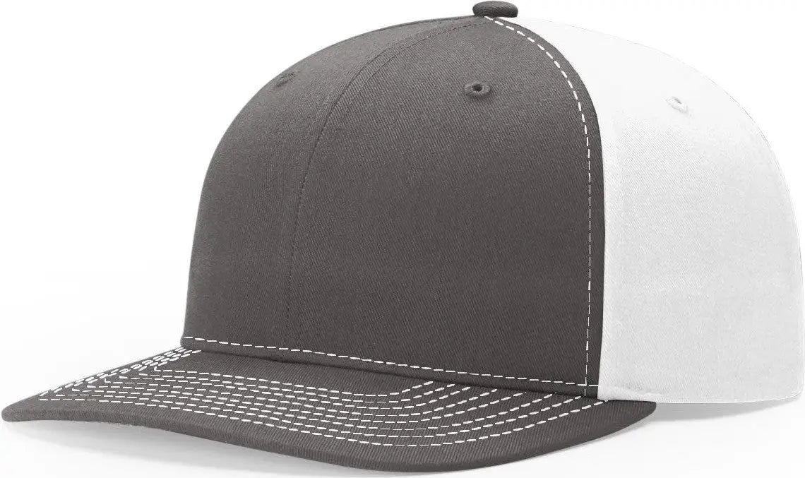 Richardson 312 Solid Twill Trucker Cap - Charcoal White - Dark Gray White / OSFM