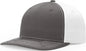 Richardson 312 Solid Twill Trucker Cap - Charcoal White - Dark Gray White / OSFM