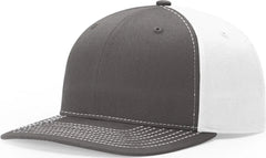 Richardson 312 Solid Twill Trucker Cap - Charcoal White - Dark Gray White / OSFM