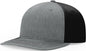 Richardson 312 Solid Twill Trucker Cap - Heather Gray Black - Gray Black / OSFM