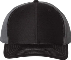 Richardson 312 Twill Back Trucker Caps - Black Charcoal - Black Dark Gray / OSFM