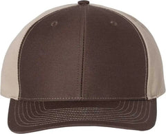 Richardson 312 Twill Back Trucker Caps - Brown Khaki - Brown Khaki / OSFM