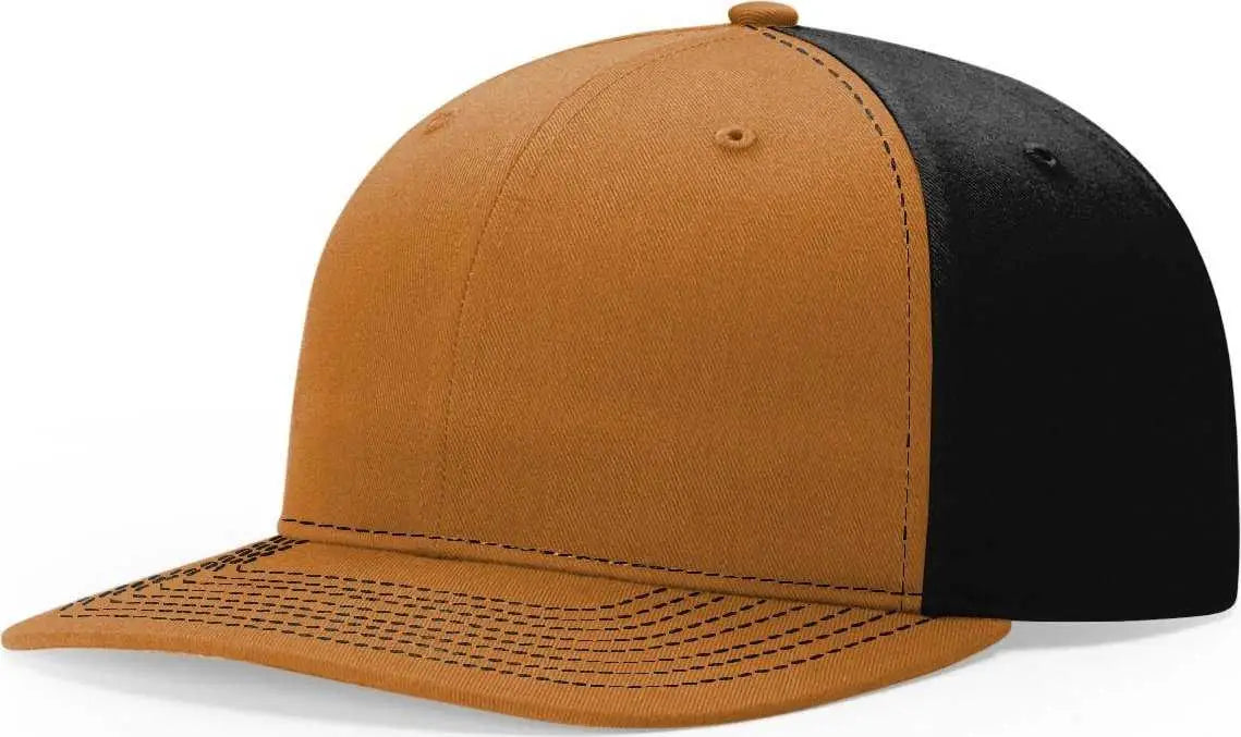 Richardson 312 Twill Back Trucker Caps - Caramel Black - Tan Black / OSFM