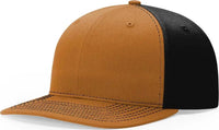 Richardson 312 Twill Back Trucker Caps - Caramel Black - Tan Black / OSFM