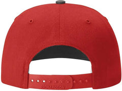 Richardson 312 Twill Back Trucker Caps Charcoal Red Dark Gray Red / OSFM