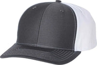 Richardson 312 Twill Back Trucker Caps Charcoal White Dark Gray White / OSFM
