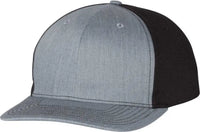 Richardson 312 Twill Back Trucker Caps - Heather Gray Black - Gray Black / OSFM