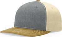 Richardson 312 Twill Back Trucker Caps Heather Grey Birch Amber Gold Gray Gold / OSFM