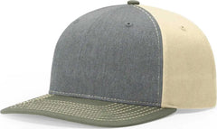 Richardson 312 Twill Back Trucker Caps Heather Grey Birch Loden Gray Green / OSFM