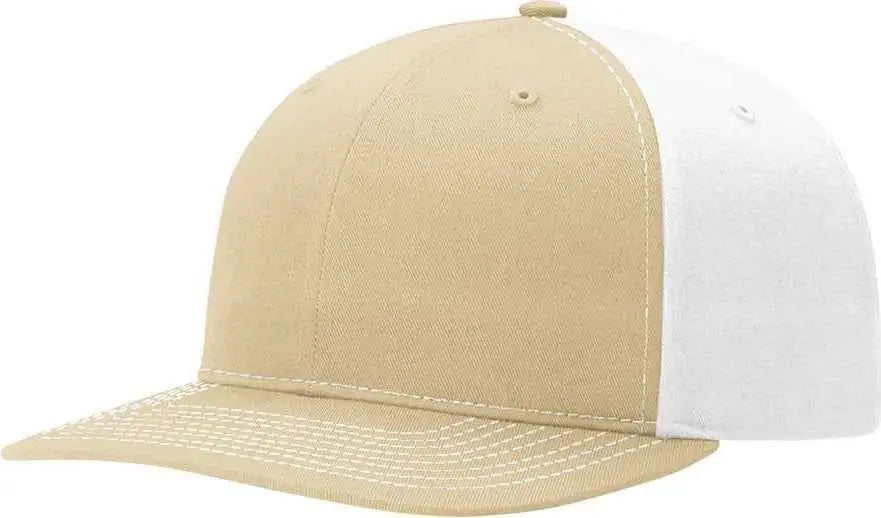 Richardson 312 Twill Back Trucker Caps - Khaki White - Khaki White / OSFM
