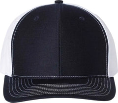 Richardson 312 Twill Back Trucker Caps Navy White Navy White / OSFM