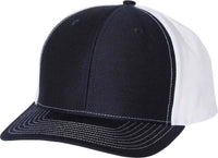 Richardson 312 Twill Back Trucker Caps Navy White Navy White / OSFM