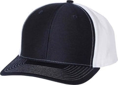 Richardson 312 Twill Back Trucker Caps Navy White Navy White / OSFM