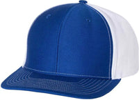 Richardson 312 Twill Back Trucker Caps - Royal White - Royal White / OSFM