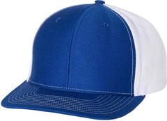 Richardson 312 Twill Back Trucker Caps - Royal White - Royal White / OSFM