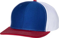 Richardson 312 Twill Back Trucker Caps - Royal White Red - Royal White / OSFM