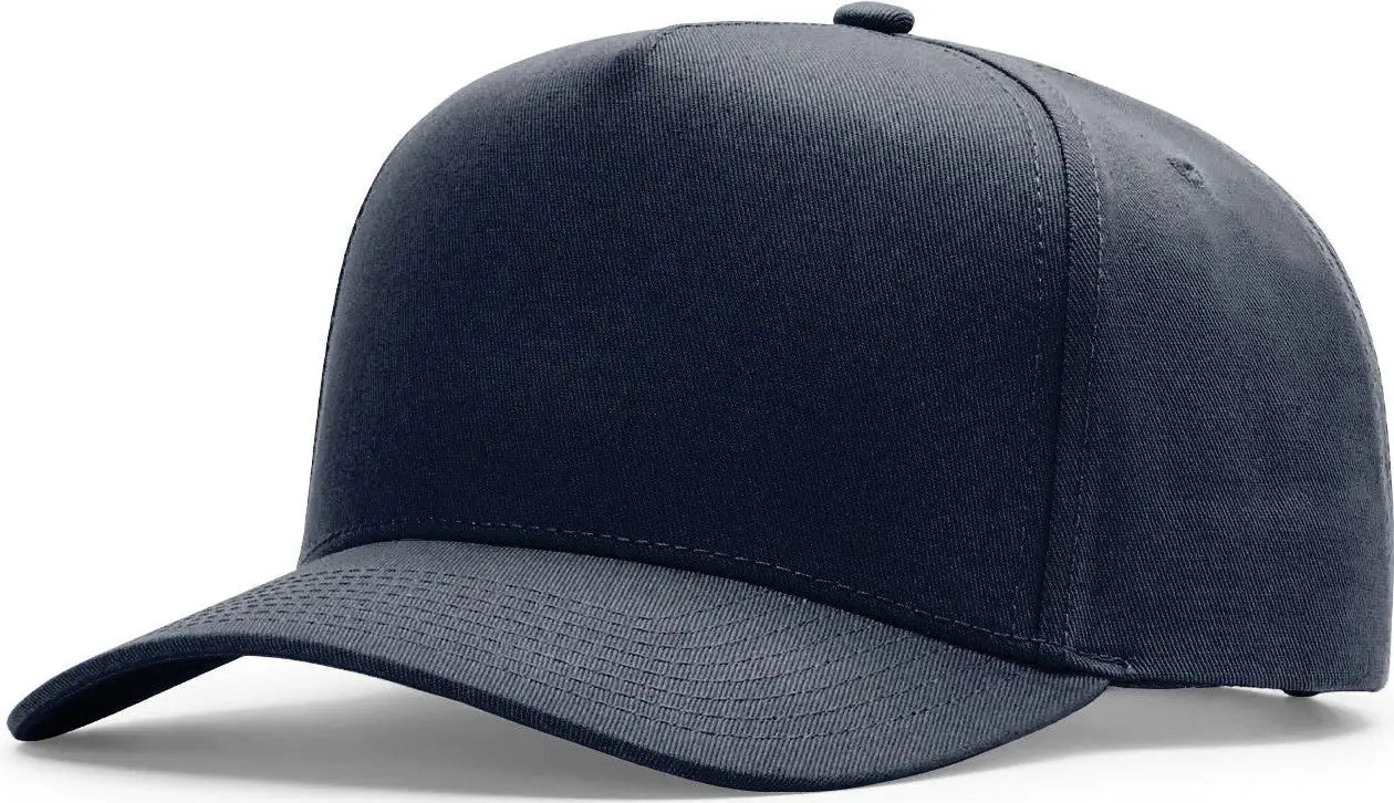 Richardson 323FPC Full Fabric Five Panel Champ Cap - Navy - Navy / OSFM