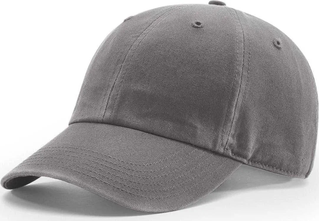 Richardson 324 Pigment Dyed & Washed Caps Charcoal Dark Gray / OSFM