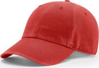 Richardson 324 Pigment Dyed & Washed Caps Red Red / OSFM