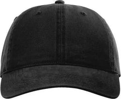 Richardson 326 Brushed Canvas Dad Caps - Black - Black / One Size Fits Most