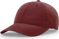 Richardson 326 Brushed Canvas Dad Caps - Maroon - Maroon / OSFM