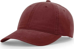 Richardson 326 Brushed Canvas Dad Caps - Maroon - Maroon / OSFM