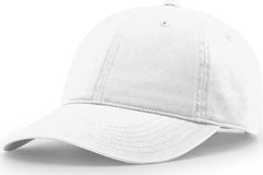 Richardson 326 Brushed Canvas Dad Caps - White - White / OSFM