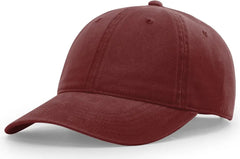 Richardson 326 Peached Cotton Twill Cap - Maroon - Maroon / OSFM