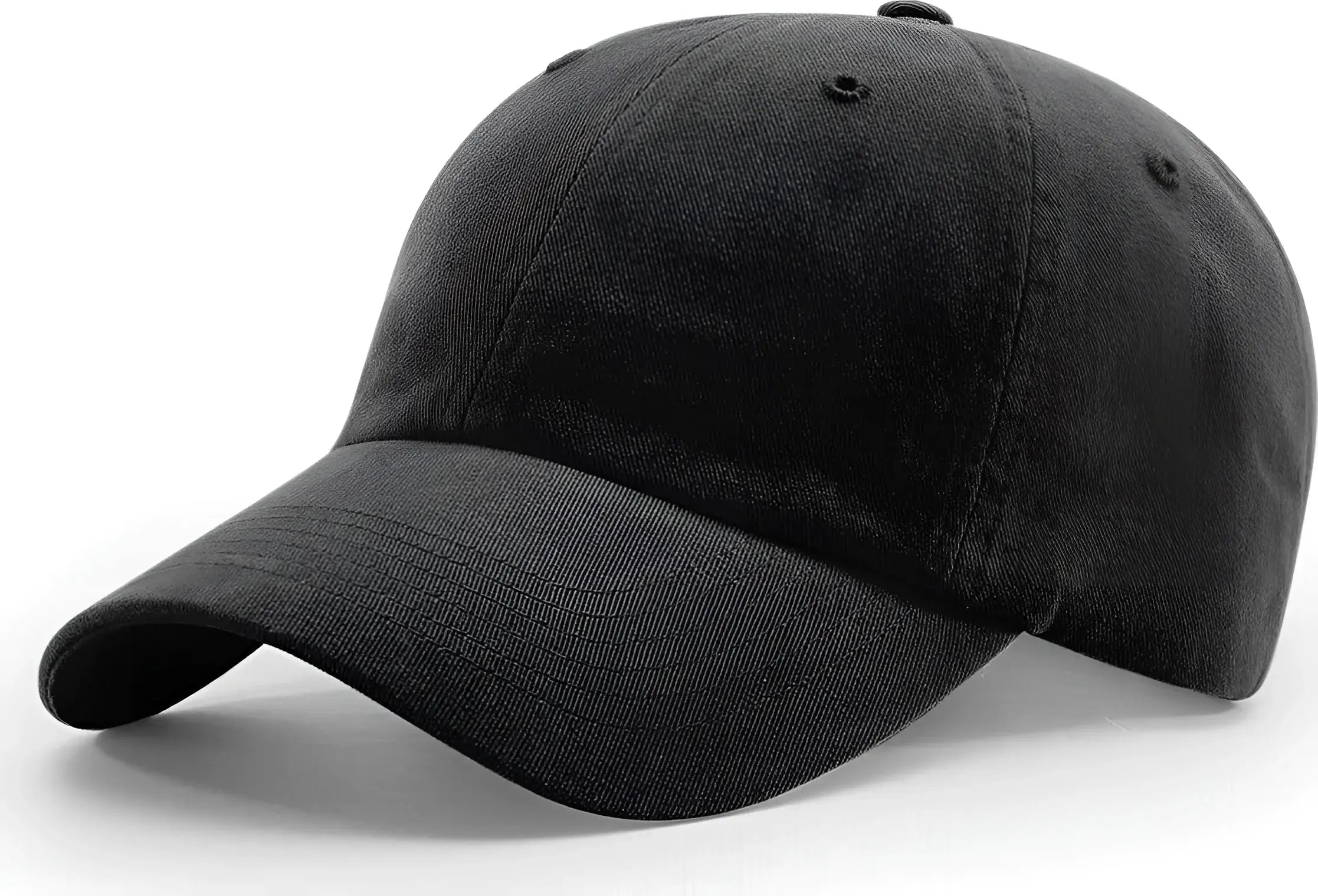Richardson 380 Garment Dyed/Washed Chino Caps Black Black / One Size Fits Most