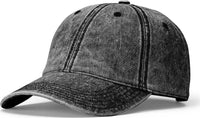 Richardson 382 Snow Washed Caps - Black Denim - Black / OSFM