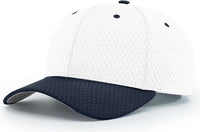 Richardson 414 Pro Mesh Adjustable Cap - White Navy - White Navy / S