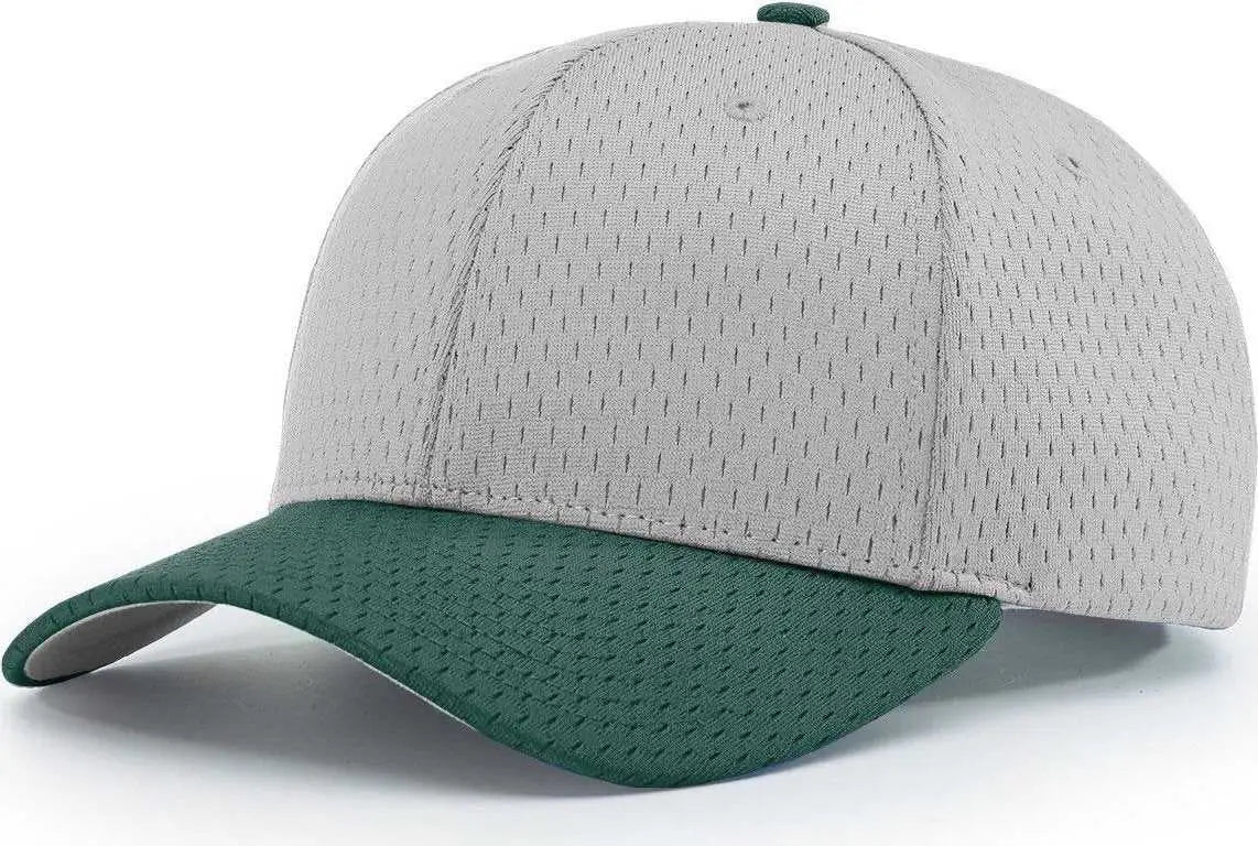 Richardson 414 Pro Mesh Adjustable Caps Grey Dark Green Gray Forest / SM