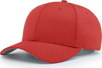 Richardson 414 Pro Mesh Adjustable Caps Red Red / SM