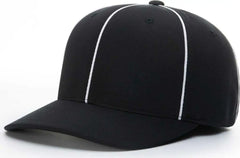 Richardson 485 Referee Pulse R-Flex Caps - Black White - Black White / SM-MD