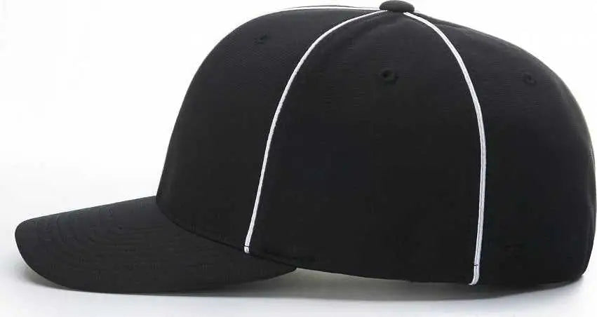 Richardson 485 Referee Pulse R-Flex Caps - Black White