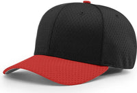 Richardson 495 Pro Mesh R-Flex Cap - Black Red - Black Red / LG-XL