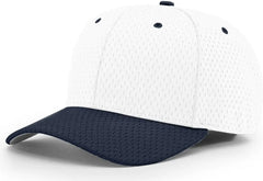 Richardson 495 Pro Mesh R-Flex Cap - White Navy - White Navy / LG-XL