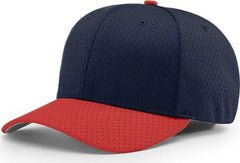 Richardson 495 Pro Mesh R Flex Caps Navy Red Navy Red / SM